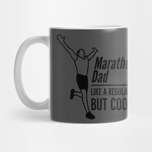 marathon dad like a regular dad but cooler for dad marathon dad jokes Mug